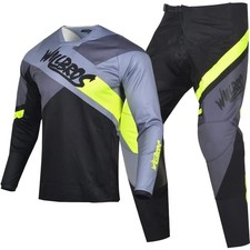 Motocross Jersey Hose Set Herren Damen Offroad Reiten elastisch Rennbekleidung