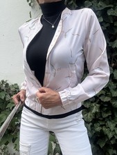 Süßer TALLY WEIJL Blouson Jacke GrXS/34 NEU 100% PE Taschen RV  Störche hellrosa