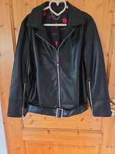 Kilian Kerner Senses Kunstleder Bikerjacke Schwarz Neu 44 Damen