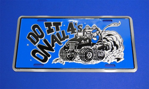 Metallschild 4x4 offroad - metallschild,