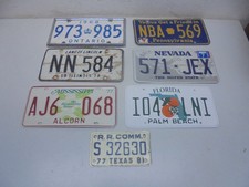 Kennzeichen Konvolut USA usw