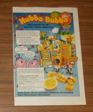 Seltene Werbung HUBBA BUBBA Zitronen-Zauber-Maschine 1983