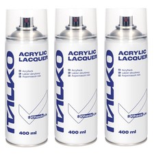 3x Acryl Klarlack Lackspray