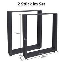 2er-Set Tischbeine Tischgestell Möbelfuß Tischkufen Hairpin Leg Tischfüße Stahl