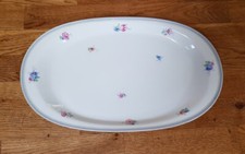 Rosenthal DAPHNE Streublumen alte große Servierplatte blauer Rand Antik Geschirr