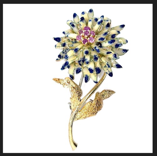 18k 750 gold brosche - 18k, &