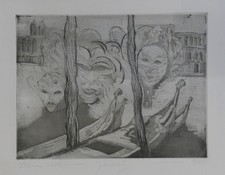 Radierung Horst Uhlemann