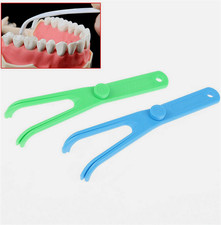 Wiederverwendbare Zahnseide Halter 1-5 Stück Flosser Zahnseidenhalter Dental DE