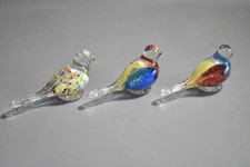 Glaskunst Figuren  3 x Vogel Peter Kasper  =57