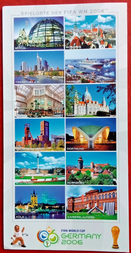 Fußball postkarte spielorte - fußball,