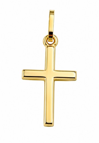 Kreuz gold 585 poliert - 585, mm