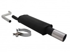 Novus Sport-Auspuff Endrohr+ABE 1x90mm rund scharf für VW Polo 2 II / III -86C