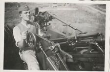 Foto Flak Geschützführer mit Zieloptik Nahaufnahme 2WK Frontfoto WW2