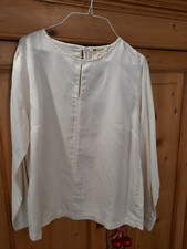 Nadine H,Gr.44,Tunika mit Seide,creme, neuw.27.11