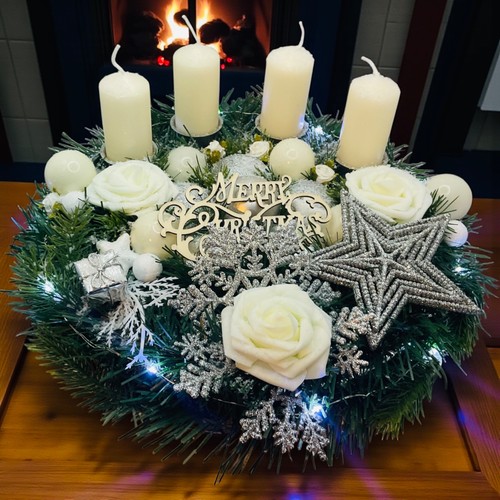 Adventskranz adventsgesteck - adventskranz,