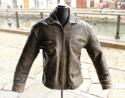 Herren biker geltert - , grau