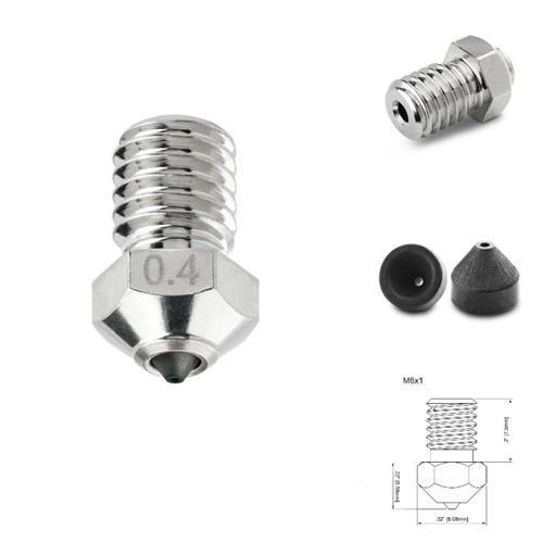 Pcd düse 4mm e3d - düse, v6