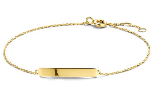 Armband gravurplatte 585 gold - armband,