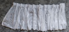 Kurzgardine kurze Gardine fertig genäht 55 x 140cm weiß gebraucht
