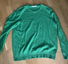 Essentials by Tchibo: grüner Herrenpullover Gr. L, Rundhals, Langarm
