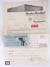 Litho Rechnung Gustav Barthel Dresden Lötlampen Kocher 1939 