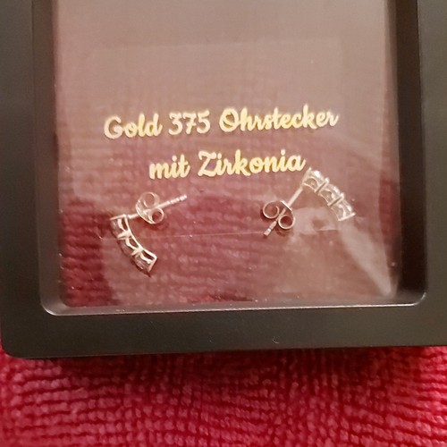 375 gelbgold ohrstecker mit - gelbgold,
