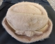 Hut, Vintage, beige 60er Jahre