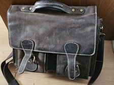  Schultasche Leder Schul Tasche Ranzen Lehrertasche