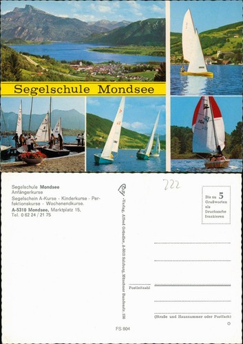 Ansichtskarte mondsee - ansichtskarte,