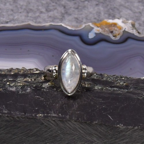 Mondstein ring 925er silber - mondstein, ring,