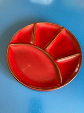 Fonduegeschirr rot Keramik