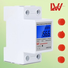 Wechselstromzähler Stromzähler Hutschiene 1 phase LCD Digitaler Stromzähler 80A