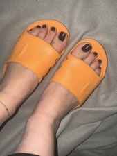 Gummi Sandalen Gummischuhe Gr. 39 Gelb Badeschuhe Latschen