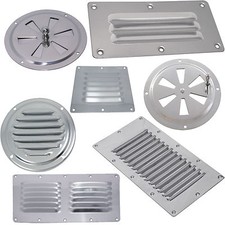 KIEMENBLECH EDELSTAHL ROSTFREI LUFT REGULATION LÜFTER RUND LÜFTUNG BLECH GITTER