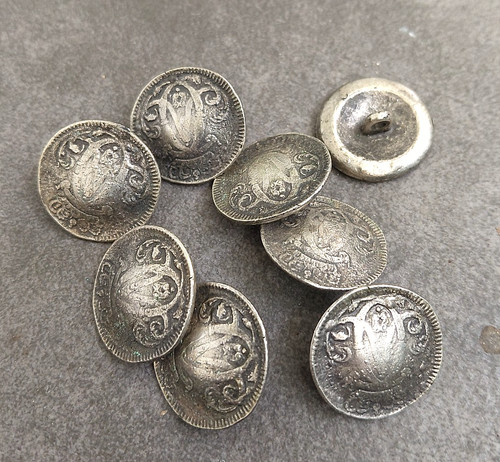 Metallknöpfe alte münze - alte,