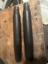 Harley Davidson Auspuff Slip On schwarz Selten Schriftzug