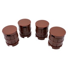 4x LEGO® Barrel Reddish Brown