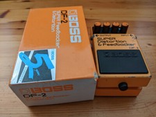 BOSS ROLAND Super Feedbacker DF-2 Made in Japan RAR Distortion Pedal 80er + Box