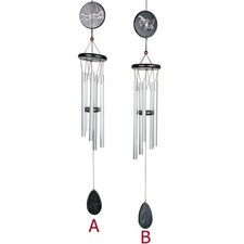 Windspiel 78 cm Holz - silber