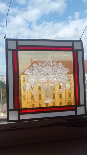 Bleiglas fensterbild - bleiglas,
