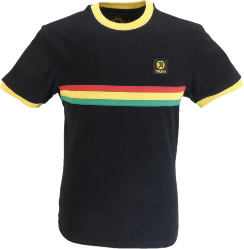Trojan herren shirt schwarz - t-shirt,