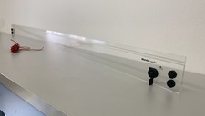 Zeichenschiene Maraline transparentes Acrylglas schnurgeführt m. Feststellbremse