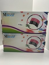 2x Hula Hoop Reifen 8 Teile Fitness/1xBlau/1xOrange/Restposten-Sonderposten/068