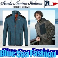 SCUOLA NAUTICA ITALIANA Windstopper extra Dick Wolle Outdoor Strick Jacke Kapuze