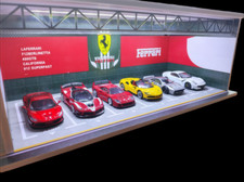 NW 1:64/43 Diorama Parkplatz Modell LED Stadt Garage Szene Display Case Modell