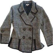 Ann Fontain Blazer Wool Wolle 38 M S  Sharp Cut