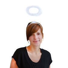 Haarreif mit Heiligenschein aus Marabufedern für Engel Christkind