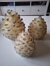 3 Stück LED-Echtwachskerzen