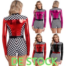 DE`Damen Rennfahrer Kostüm