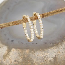 Wert 2550 € Brillant Creolen (0,50 carat) in 585 14 Karat Gelb Gold